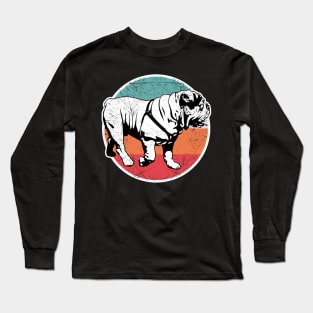 Vintage Retro Bulldog Long Sleeve T-Shirt